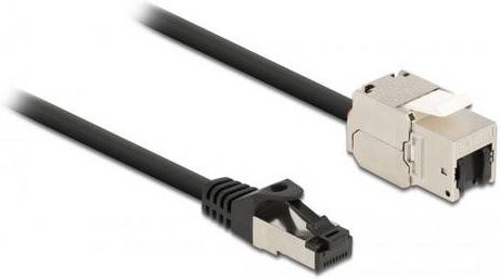 Delock 87028 RJ45-Einbaumodul Keystone CAT 6a Ethernet LAN in Schwarz - Bild 1