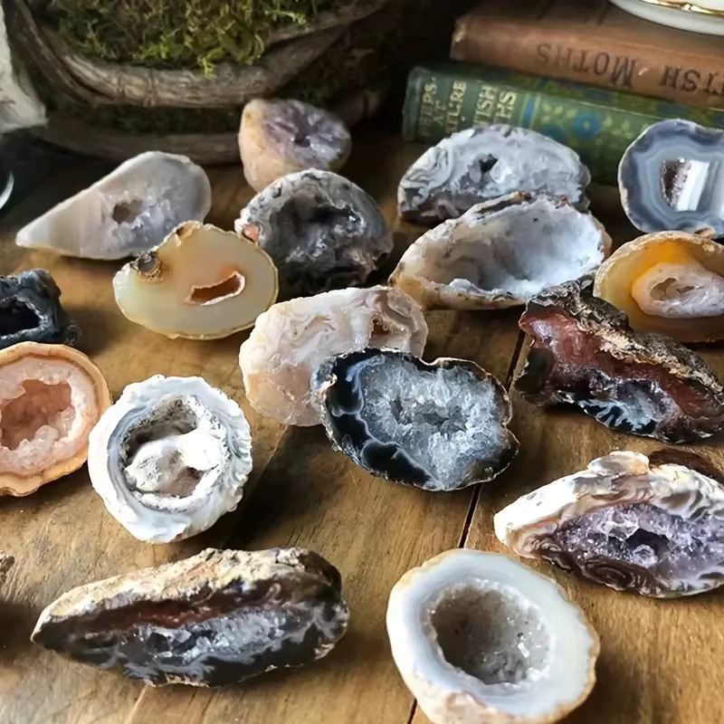 CrystalHola Natürlicher Sternenhimmel-Achat-Kristall in Mehrfarbig, 100g - Bild 4