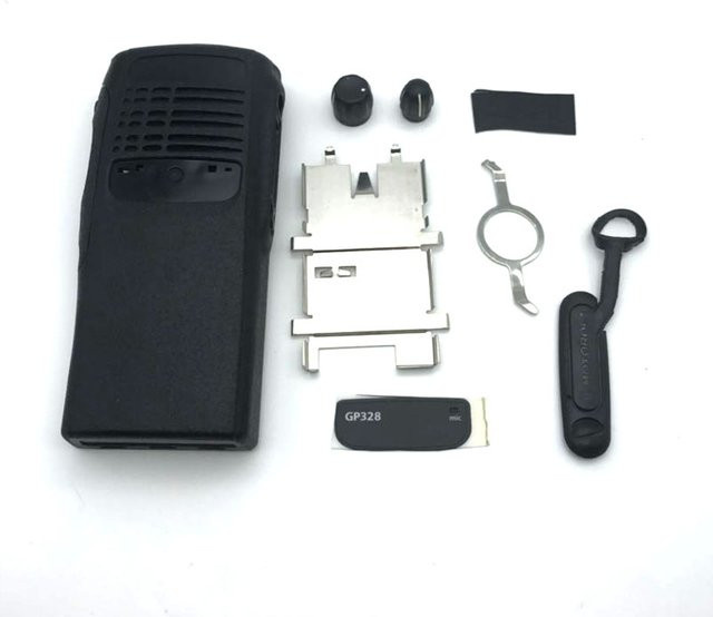 Motorola Gehäuseschale mit vorderer Abdeckung, Knöpfen und Staubschutz in Schwarz für GP328 GP340 MTX900 PRO5150 PRO5350 PTX700 HT750 Radios - Bild 1