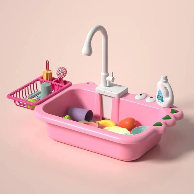 Wasserhahn Spielwaschbecken Küchenspüle, elektrischer Wasserhahn, ab 3 Jahre - Bild 1