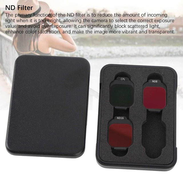 Andoer Drohnenfilter-Kit CPL ND8 ND16 für FLIP-Drohne in Weiß - Bild 1