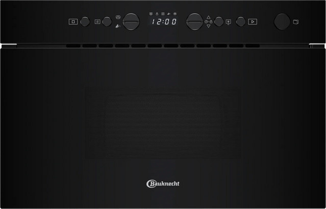 Bauknecht Einbau-Mikrowelle BMN1O2BK in Schwarz mit Dampfunterstützung und LED-Display - Bild 1