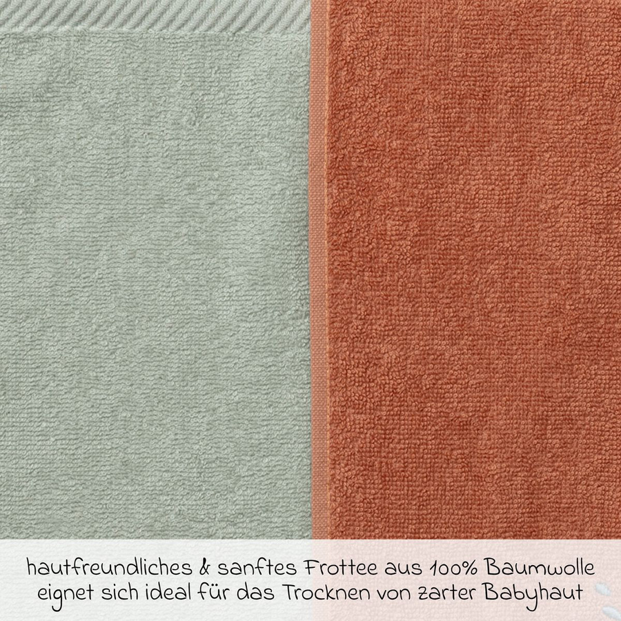 Sterntaler Handtuch Edda 2er Pack aus Baumwolle in Blau und Rot, B/H: 30 x 50 cm - Bild 3