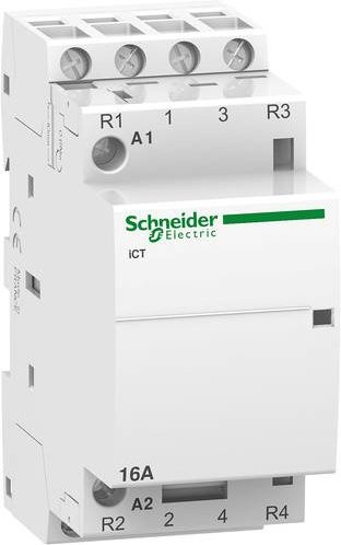 Schneider Electric A9C22818 Installationsschütz mit 2 Schließern und 2 Öffnern, 16 A, 400 V/AC, Weiß - Bild 1