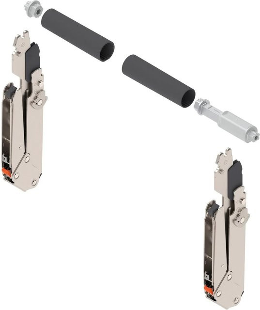 Blum Klappenbeschlag-Set Aventos HL top 22L3200 in Nickel/Silber für Kraftspeicher, Breite: 300-340 mm - Bild 1