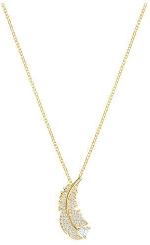 Swarovski Halskette Feder, Gold, Kristall, Damen - Bild 1