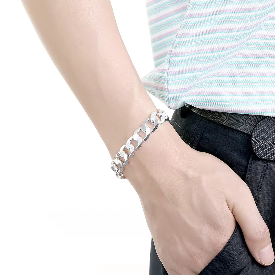 URMYLADY Armband 925 Silber, 12mm, Unisex - Bild 3