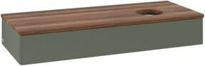 V&B Waschtischunterschrank Antao mit Beleuchtung, Farbe Grau, B/T/H: 120 x 50 x 19 cm - Bild 1