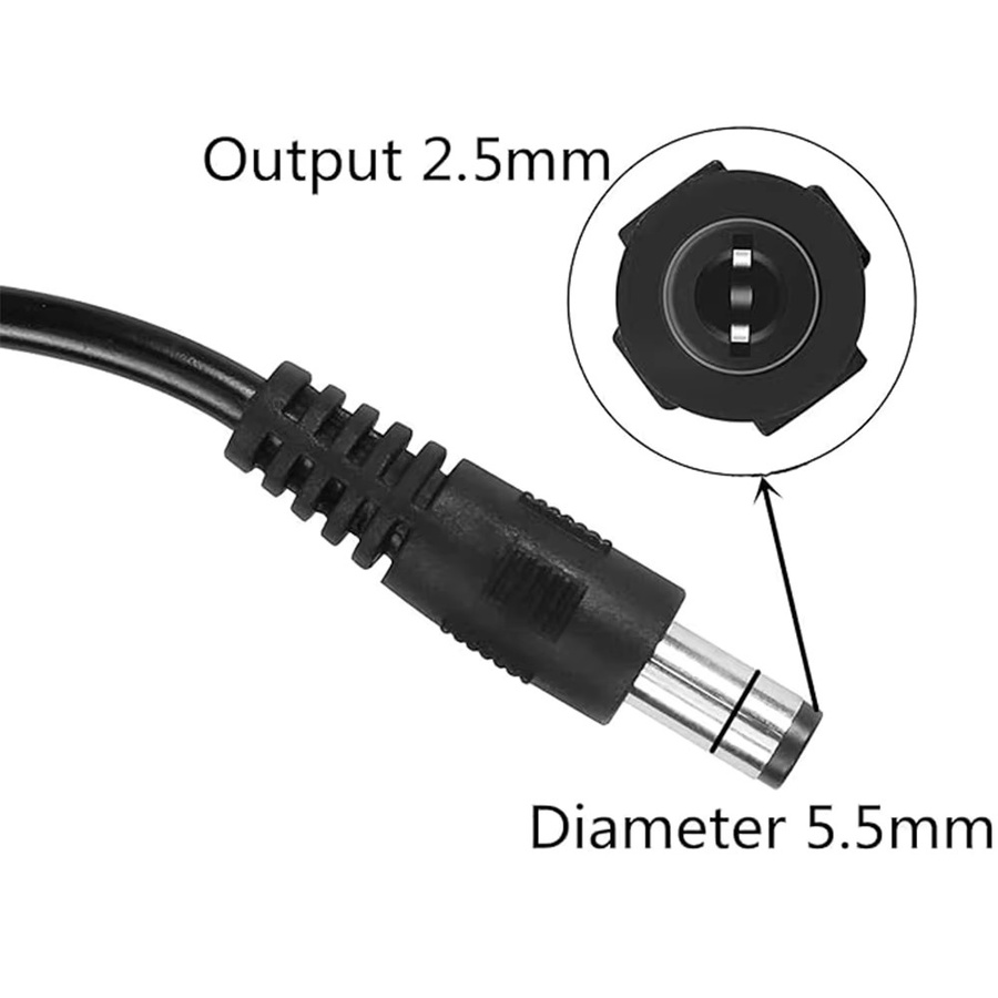 USB zu DC 21V Adapterkabel Schwarz zur Konvertierung von 5V auf 21V zum Laden von Lithium-Batteriesystemen - Bild 4