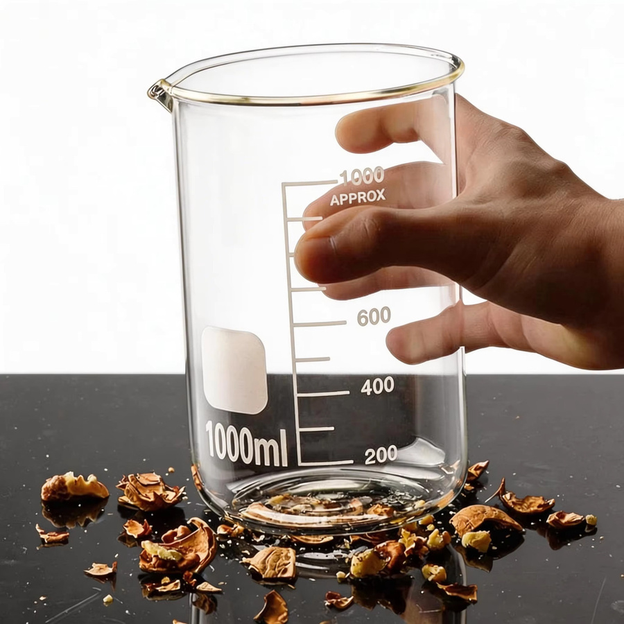 YWDL Messbecher aus Borosilikatglas mit Skala, transparent, 50 ml - Bild 2