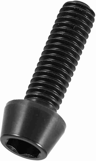 Fishine Titan Kegelkopfschraube mit Unterlegscheibe für Mountainbike, Titanlegierung, Schwarz, M6 x 20 mm - Bild 1