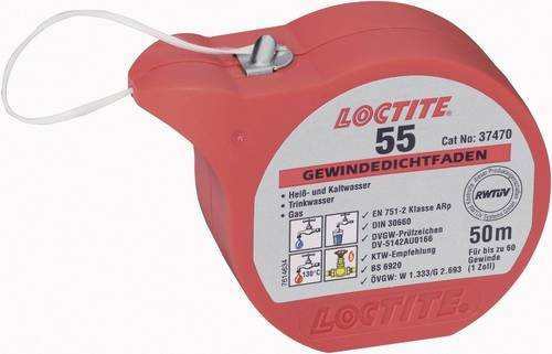 Loctite 55 Gewindedichtfaden in Weiß 50 m - Bild 1