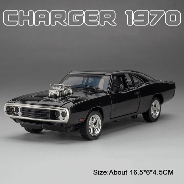 Linyi toy car Firebird Charger 1970 Sportwagen Modell, 1:32 Skala, mit Licht und Geräusch, ab 14 Jahren - Bild 1
