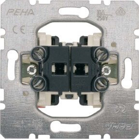 Peha Jalousieschalter 10A 250V 1-pol. 2S D 214 in Silber - Bild 1