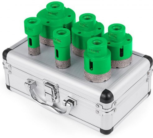 VEVOR 6-teiliges Diamant-Lochsägen-Set mit M14 Gewinde für Granit, Keramik und Fliesen, Durchmesser: 20 mm, 25 mm, 42 mm, 50 mm, 55 mm, 68 mm - Bild 1