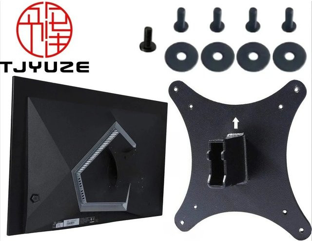 VESA-Adapter für AOC Agon PRO AG276QZD AG276UZD AG276QZD2 Monitore in Schwarz für VESA 75x75 und 100x100 Monitorarme - Bild 1