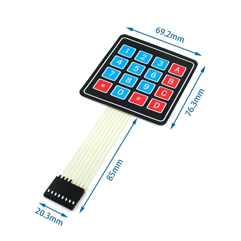 Matrix Membran Tastatur für Arduino und Smart Car mit 4x4 Tasten Layout - Bild 2