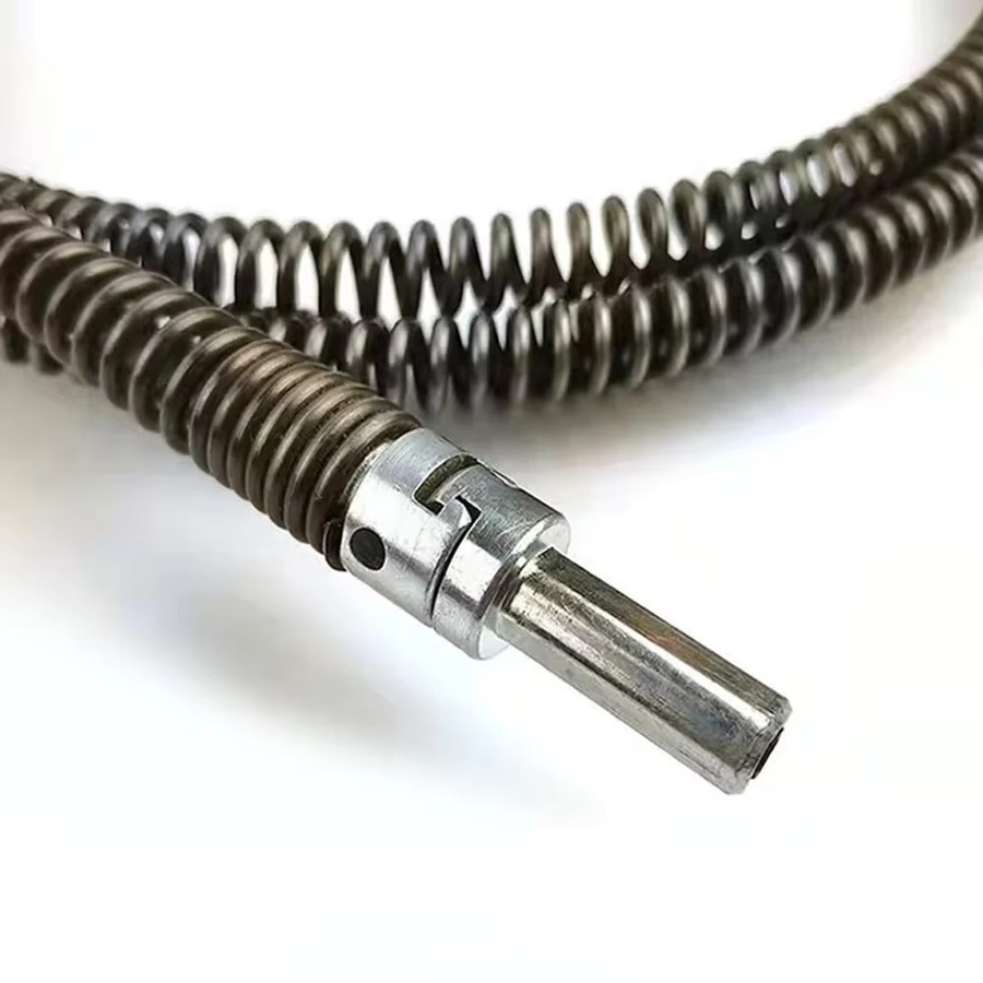 VIBRATITE Rohrreinigungs-Set zur Rohrreinigung mit Anschluss für elektrische Bohrer, Farbe: Silber - Bild 3