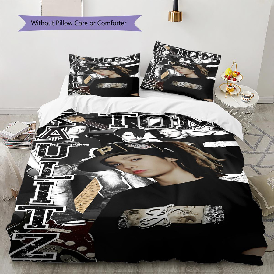 Tokio Hotel Tom Kaulitz Muster Bettwäsche Set aus Polyester, B/H: 140 x 200 cm, Multicolor - Bild 2