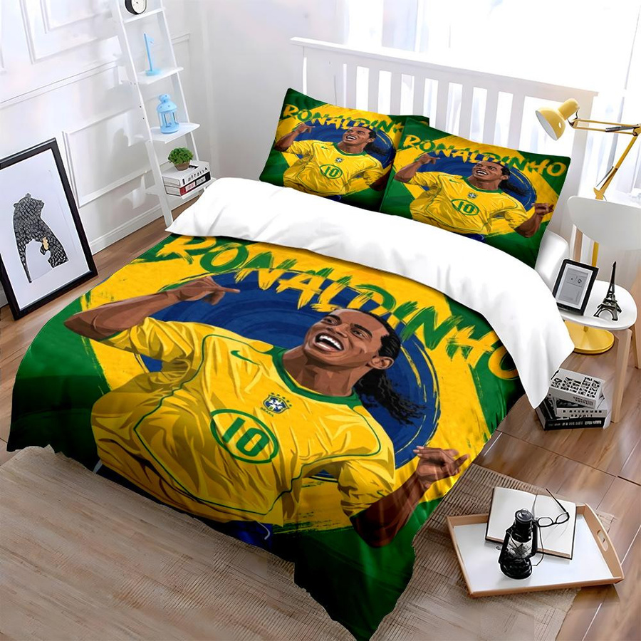Haisilk Moon Bettwäscheset Brasilien CBF Logo mit Bettbezug und Kissenbezügen, Mehrfarbig, B/H: 135 x 200 cm - Bild 4