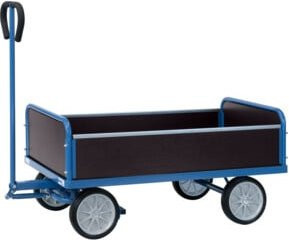 Fetra Handwagen 2-Achser 4052V aus Stahl in Blau - Bild 1