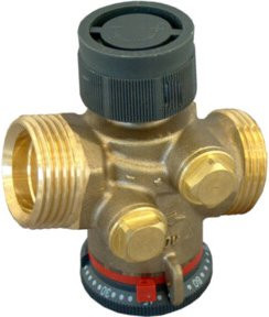 Oventrop Regelventil Cocon QTZ DN 15, 1/2", 30-210 l/h, PN 16, AG, Messing, Silber - Bild 1