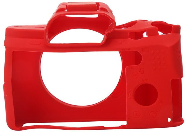Robuste Silikonhülle für Sony A72 A7R2 A7S2 in Gelb und Rot - Bild 1