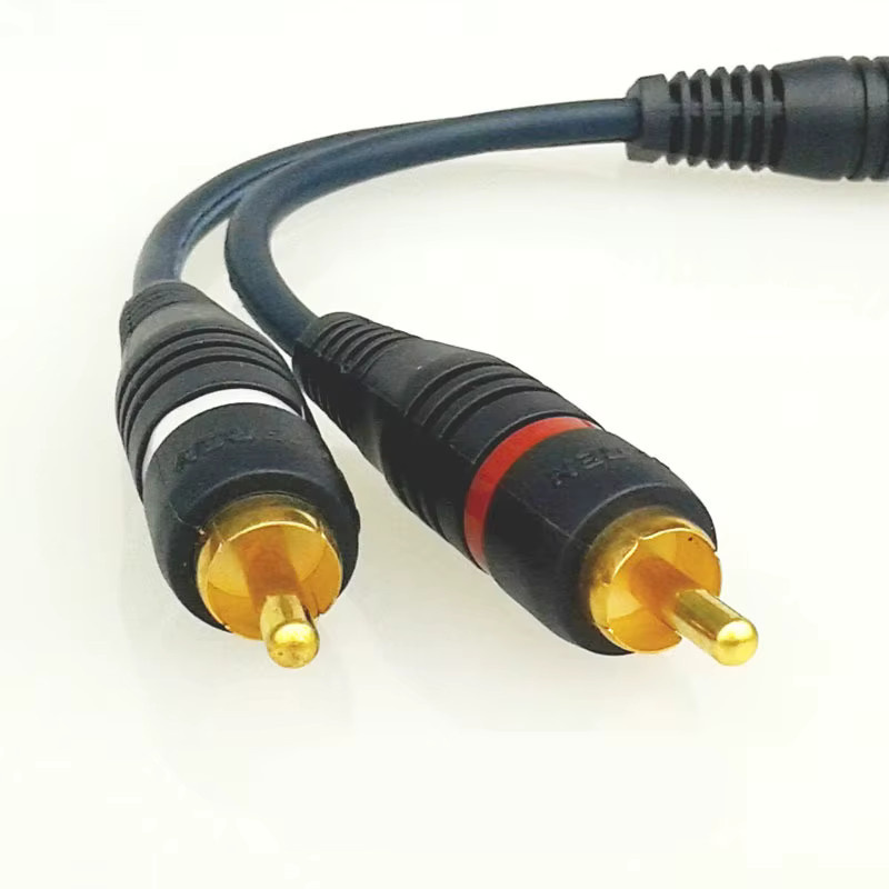 BSN RCA Audio-Splitterkabel 2 RCA-Stecker auf 1 RCA-Buchse Adapter in Schwarz - Bild 3