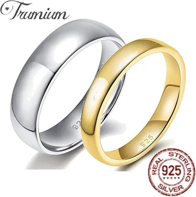 Trumium Ring 925 Silber, Glatt, Unisex - Bild 1