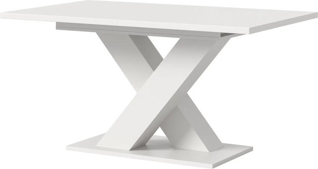Ausziehbarer Esstisch Inn.Furn in Weiß, modern und rechteckig, B/T/H: 150 x 90 x 76 cm bis 190 x 90 x 76 cm - Bild 1
