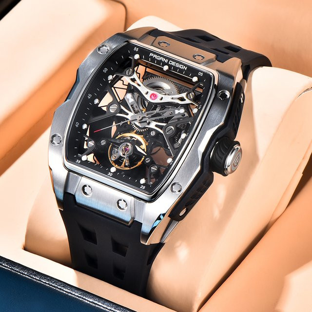 PAGANI DESIGN Armbanduhr Tonneau, Automatik, Edelstahl, 42 mm, Herren - Bild 1