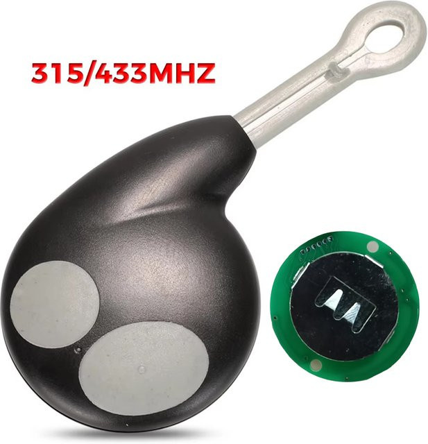 Jingyuqin 2-Tasten-Fernbedienungsschlüssel für Toyota Cobra Alarm 1046 3193 7777 7928 8188 Ersatz-Smart-Key in Schwarz 315/433MHZ - Bild 1
