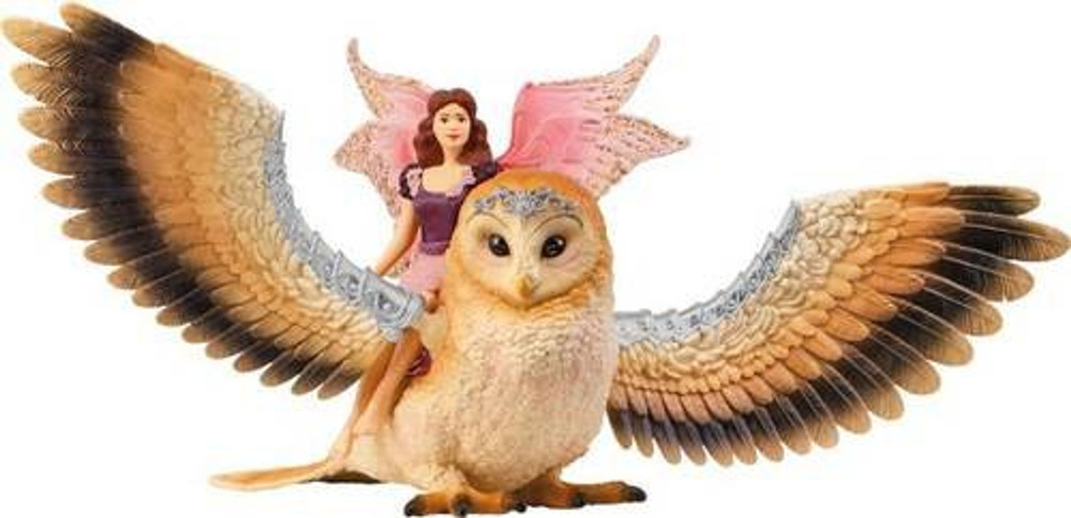 Schleich Bayala Elfe auf Glitzer-Eule, Spielfigur, ab 3 Jahren - Bild 2