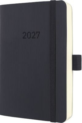 Sigel Tageskalender Conceptum 2027, A6, Schwarz, 1 Tag pro Seite, 400 Seiten, PU-Softcover mit Stiftschlaufe - Bild 1