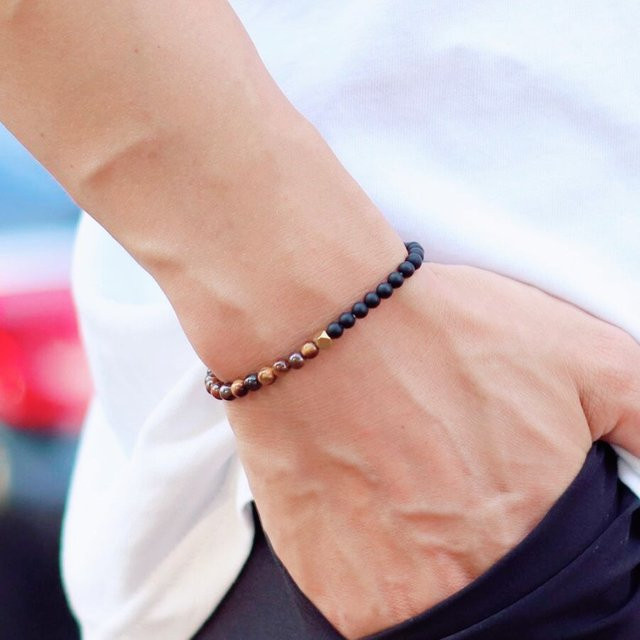 diffone Armband, Bicolor, Perle, Herren - Bild 1
