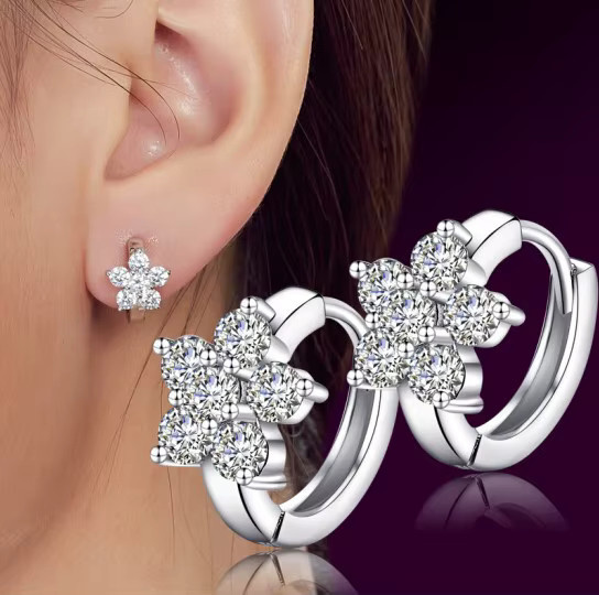 SAY Ohrringe, 925 Silber, Zirkon, Damen - Bild 2