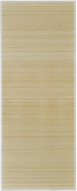 vidaXL Rechteckiger Bambusteppich in Beige, rutschfest und pflegeleicht, B/T: 150 x 200 cm - Bild 1