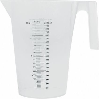 Schneider Messbecher aus Kunststoff in Beige mit schwarzer Skala, 2000 ml - Bild 1