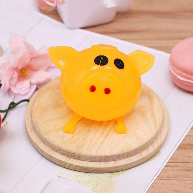 Binchi Schweinekopf Wasserkugel Spielzeug, orange - Bild 1