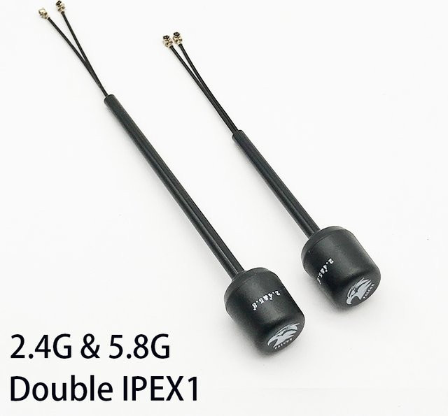 DJI Dual-Band LHCP-Fernantenne für O3 Air Unit FPV System, 2,4 GHz/5,8 GHz, Schwarz, Länge: 120 mm/150 mm - Bild 1