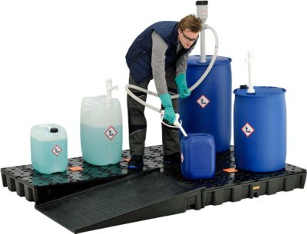 Cemo Auffahrrampe für PE-Auffangwanne HD, Traglast 300 kg, B/T/H: 126 x 80 x 18 cm - Bild 3