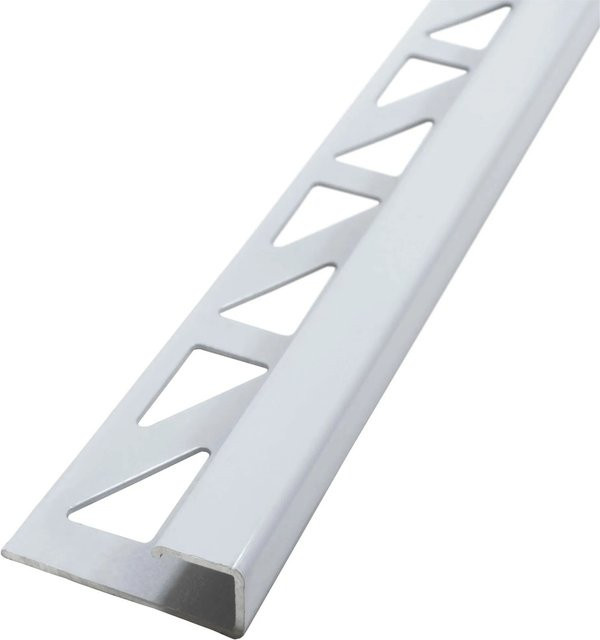 Dalsys Eckprofil Fliesenschiene aus Aluminium in Weiß, Länge: 2,5 m, Breite: 10 mm - Bild 1