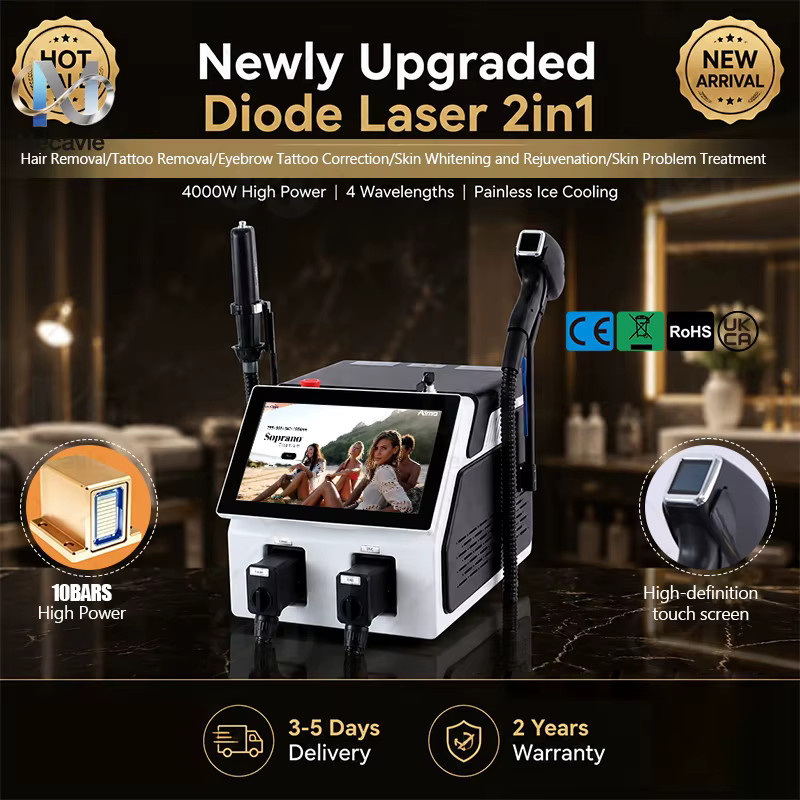 Emsnova 2-in-1 Dioden-Pikosekunden-Kombi-Lasergerät, Unisex - Bild 2