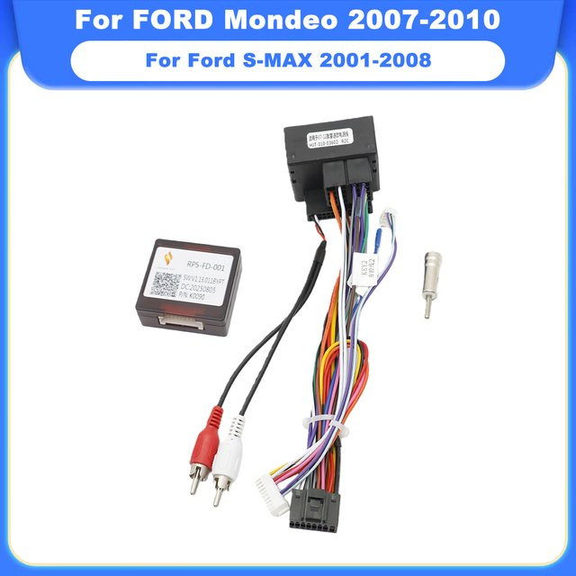 Canbus Box RP5-FD-001 mit Kabelbaum für Ford Mondeo 2007-2010 und S-MAX 2001-2008 in Schwarz - Bild 1