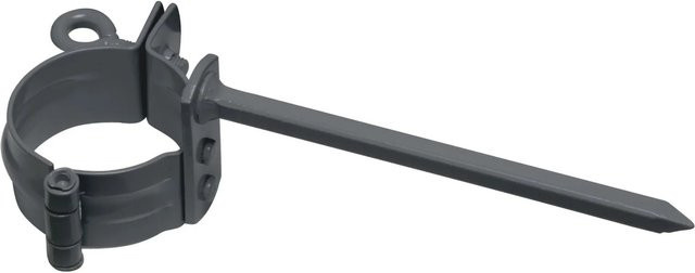 Inefa Rohrschelle DN 175 mit 110mm Schlagstift aus verzinktem Stahl in Anthrazit zur Wandmontage - Bild 1