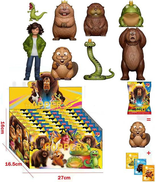 Bandai Disney Pixar Hoppers Beaver Transformation Plan Actionfiguren, 24-teiliges Set, ab 3 Jahren - Bild 1