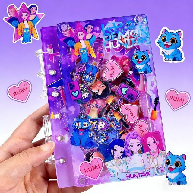 Yiran toy 1 Kpop Dämonenjäger Acryl A7 Notizbuchordner mit Anime Muster in Multicolour - Bild 1