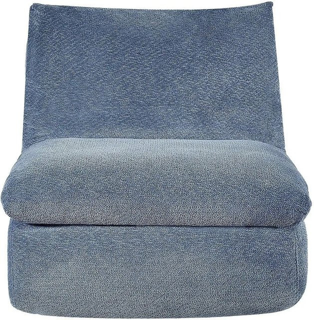 Vente-unique Sessel Loleva mit gerader Rückenlehne in Blau, Höhe: 84 cm, Breite: 78 cm, Tiefe: 104 cm - Bild 1