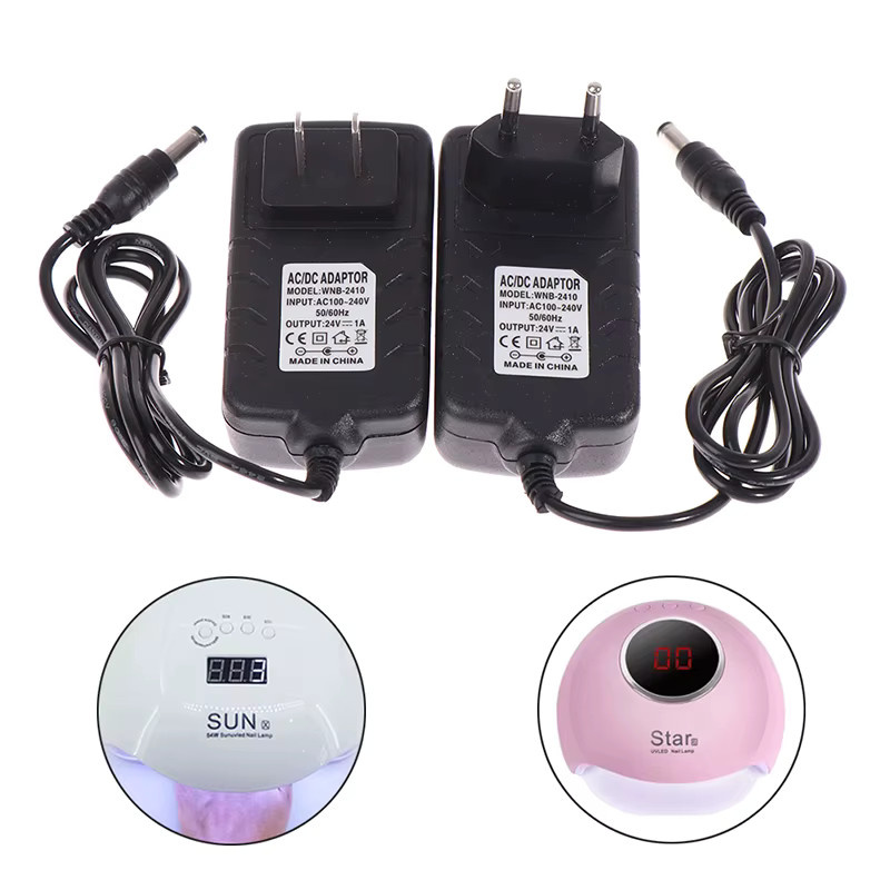 KuZHEN Netzteil Adapter Ladegerät für UV LED Nagel Lampe, 24V 1A 24W - Bild 2