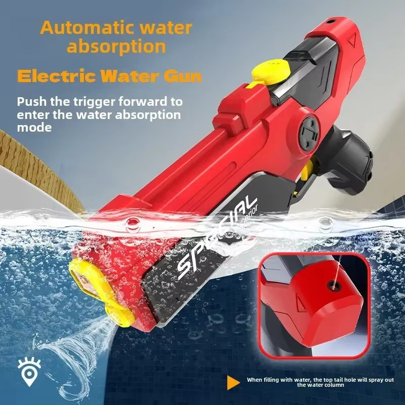 CONUSEA Elektrische Wasser Pistole, Automatisch, Blau, Rot - Bild 4